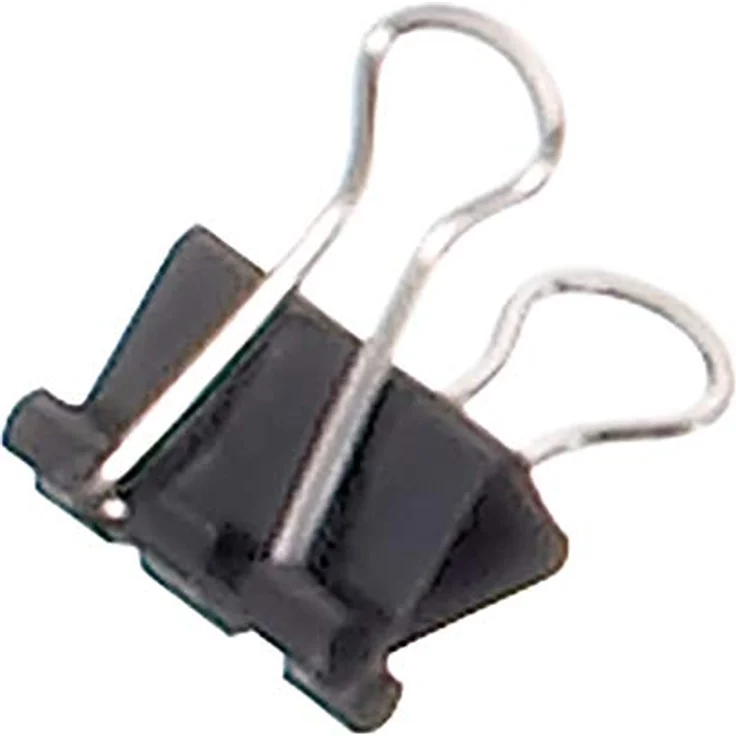 MAUL original mauly Klemmer (12 Stück) 15 mm | bis zu 50 Blatt Papier klemmen | vielseitig einsetzbar | Schwarz – Bild 1