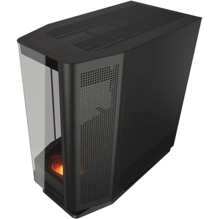 Cougar CGR-58M6B PC-Gehäuse, Mid-Tower mit gehärtetem Glas und innovativer Lüfterplatzierung, schwarz – Bild 3
