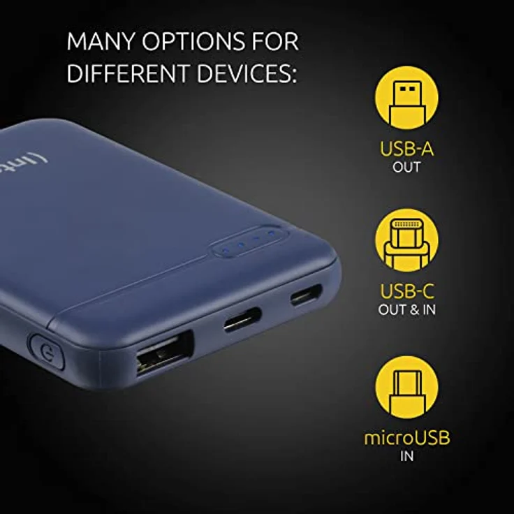 Intenso 7313525 Powerbank XS 5000, externes Ladegerät (5000mAh, geeignet für Smartphone/Tablet PC/MP3 Player/Digitalkamera) Blau – Bild 2