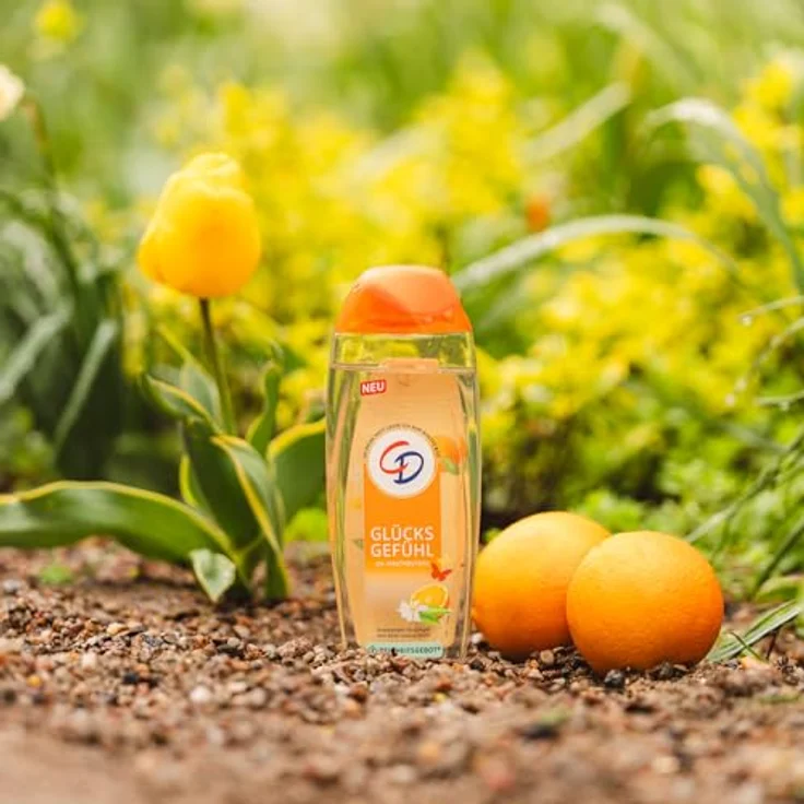 CD Dusche Glücksgefühl 250 ml, belebendes Duschgel mit Gute-Laune-Duft, für empfindliche Haut, ohne Mikroplastik, vegan – Bild 5