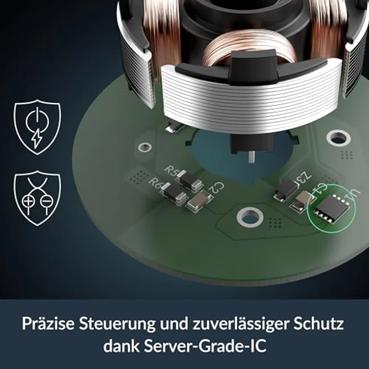 ARCTIC P14 Pro, 140 mm PWM Gehäuselüfter mit 400–2500 rpm, hydrodynamischem Gleitlager, schwarz – Bild 5
