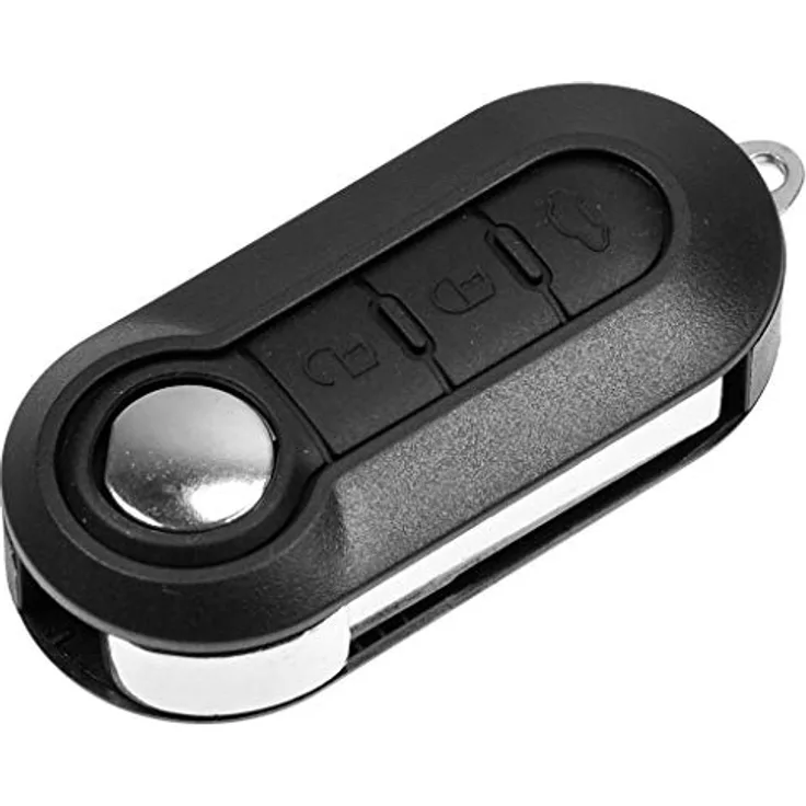 mt-key Auto Klapp Schlüssel Ersatz Gehäuse 3 Tasten + VARTA CR2032 Knopfzelle für FIAT 500, Ducato, Punto, Peugeot, Citroen