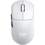 CHERRY XTRFY M68 Pro Wireless Gaming-Maus, Ultraschnell, 2,4 GHz Funk, 8K-Mouse, Symmetrische Form, Weiß