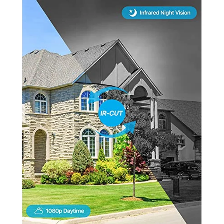 ZOSI 4 Pieces 2MP 1080P Outdoor Video Surveillance Camera Set, Full HD, Weatherproof, Night Vision, for CCTV DVR System – Bild 2