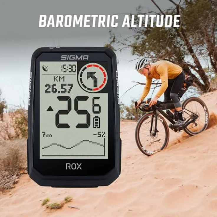 SIGMA ROX 4.0 Endurance Black, kabelloser GPS Fahrradcomputer mit 41 h Akkulaufzeit, E-Bike Kompatibilität, Geschwindigkeits-, Herz- und Trittfrequenzsensoren, OVERCLAMP Butler – Bild 4