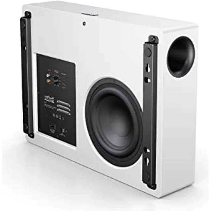 Nubert nuSub XW-800 Slim | Weißer Wireless-Subwoofer | Lautsprecher für Bass & Effekte | Surround & Action auf höchstem Niveau | Downfire mit Aktiv-Technik | LFE-Box mit 36 Hz | Wandsubwoofer – Bild 3
