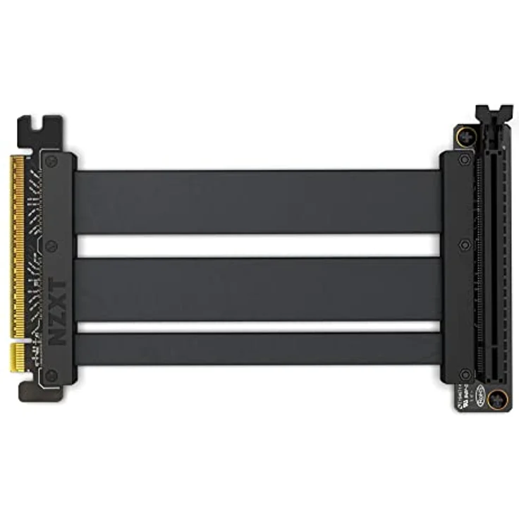NZXT Riser Cable AB-RC200-B1, PCIe 4.0 x16 Verlängerungskabel, 20cm, flexible Datenübertragung – Bild 2