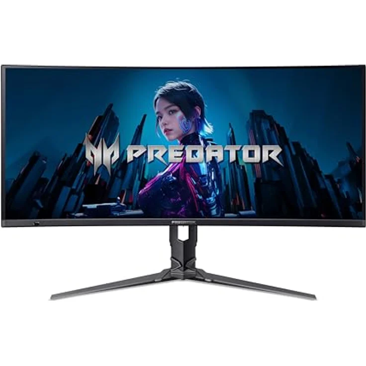 Acer Predator X34 X5 Gaming Monitor 34 Inch UWQHD QD-OLED 240Hz Curved FreeSync Premium Pro, 86 cm Screen Blue – Bild 1