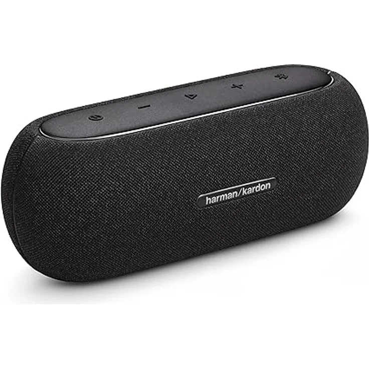 Harman Kardon Luna Bluetooth-Box in Schwarz – Tragbarer, wasserdichter Bluetooth-Lautsprecher – Bis zu 12 Stunden Akkulaufzeit – Bild 3