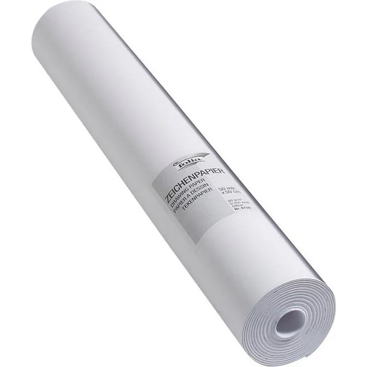 Folia Drucker- und Kopierpapier folia 8150 Skizzenrolle 80 g/qm, 50,0 cm x 50,0 m