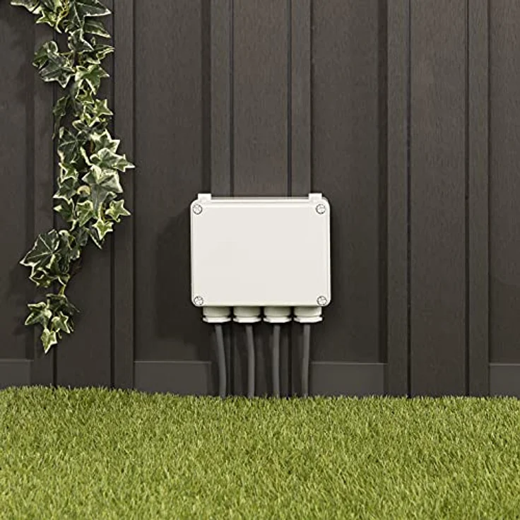 Funk Dreifachschalter Outdoor für Geräte bis jeweils 400W mit Fernbedienung – Bild 3