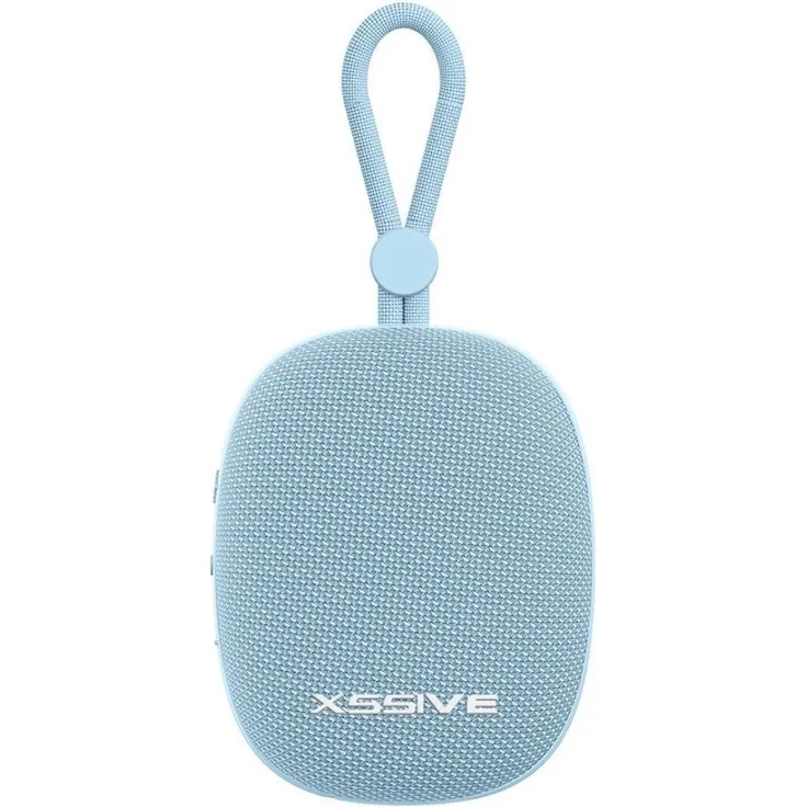 XSSIVE Tragbarer Wireless Lautsprecher, Mobiler Bluetooth Speaker mit langanhaltender Akkulaufzeit, Blau