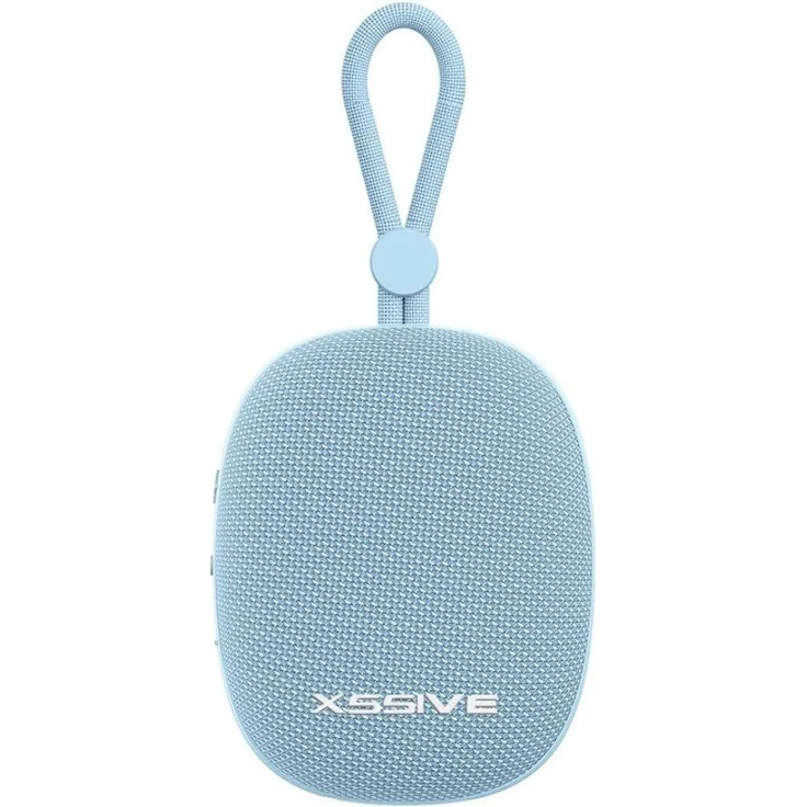 XSSIVE Tragbarer Wireless Lautsprecher, Mobiler Bluetooth Speaker mit langanhaltender Akkulaufzeit, Blau
