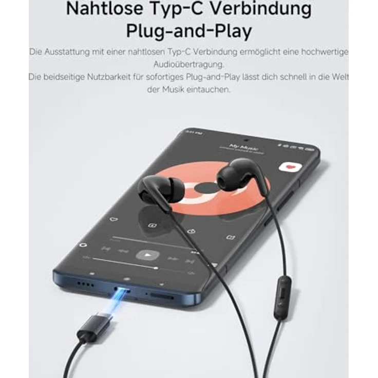 Xiaomi BHR8931GL USB-C Stereo Headset White - Kopfhörer mit 12.4mm Treiber und IP54 Schutz – Bild 4