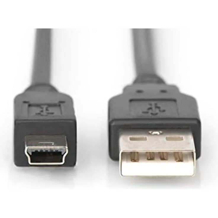 DIGITUS USB 2.0 Anschluss-Kabel - 3m - Verbindungs-Kabel von USB A auf mini USB B (5-Pin) - High-Speed 480 MBit-s – Bild 6