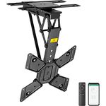 Mywall TV-Deckenhalterung HL46ML Motorisiert&Klappbar für Flachbildschirme mit Smart Home Steuerung für 23-65 Zoll, Belastung bis 30 kg mit 180° Drehfunktion