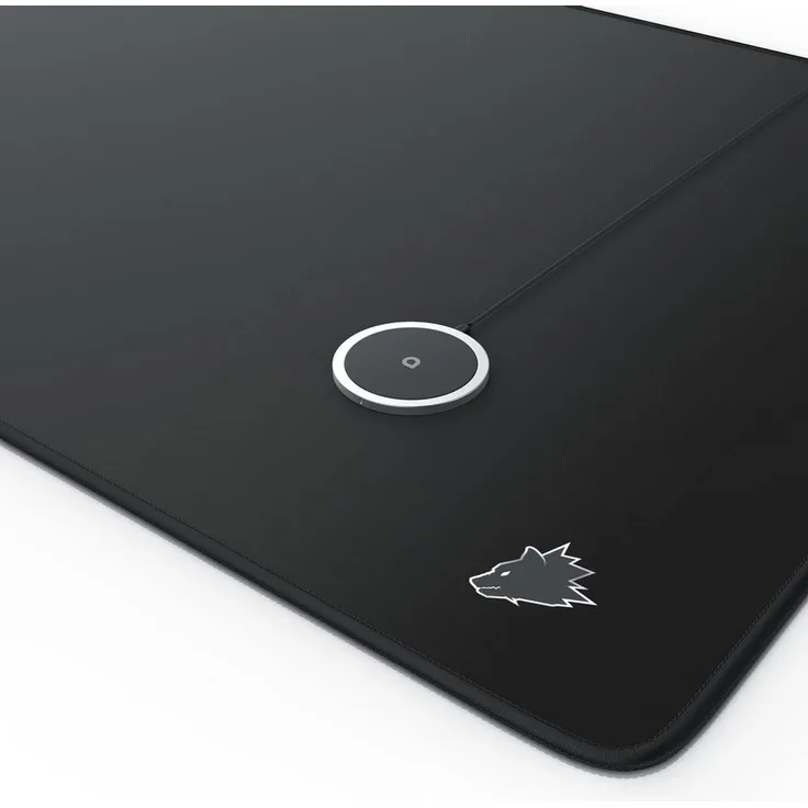 Aplic QI Charger + Titanwolf XXL Mauspad Set, 10W Schnellladegerät mit Aluminium-Gehäuse und 900 x 400 mm Gaming Unterlage