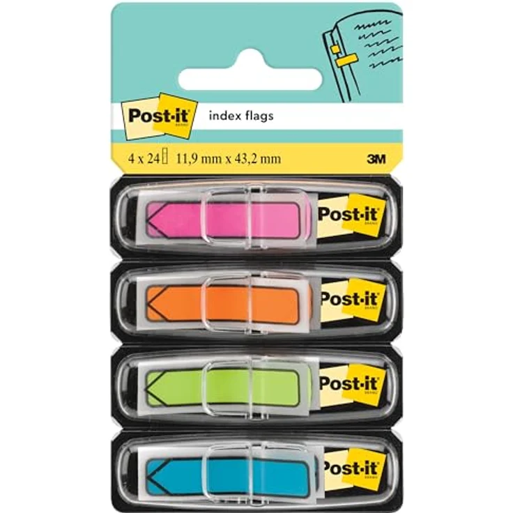 Post-it® Haftstreifen Index Pfeile 684ARR, 11,9 x 43,2 mm, punktgenaues Daten-Wiederfinden – Bild 2