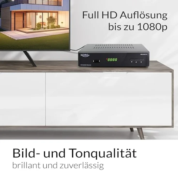 Xoro HRS 2610 Digitaler Satellitenreceiver HDMI, SCART, USB 2,0, LAN, Unicable schwarz – Bild 7