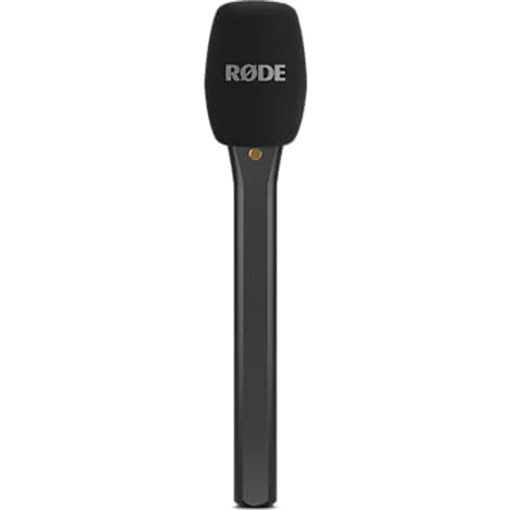 Rode Interview Micro, Handadapter für Wireless Micro, schwarz, inkl. Schaumstoffwindschutz, 54 x 54 x 266 mm, 80 g