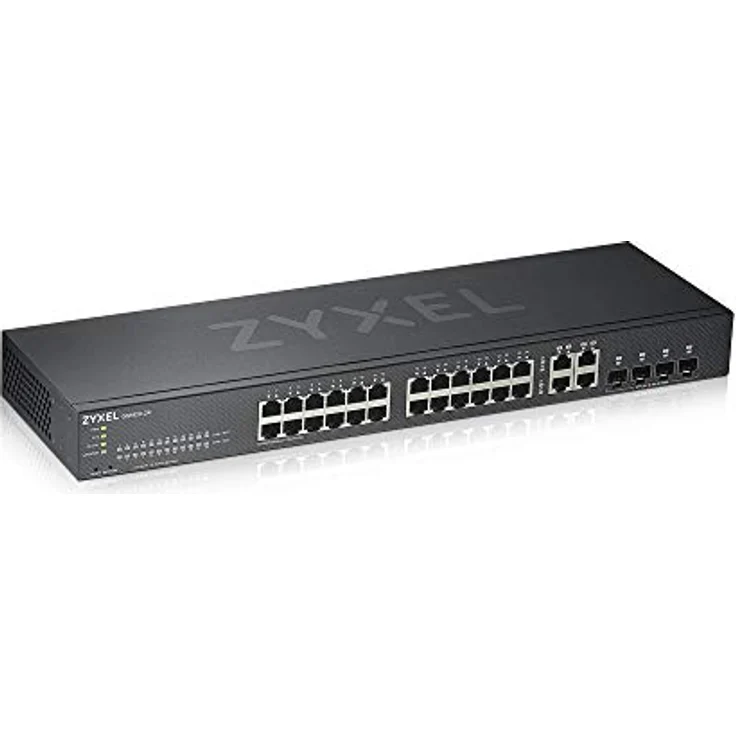 Zyxel Gigabit Ethernet Smart-Managed Switch mit 24 Ports ohne Lüfter mit vier Gigabit-Combo-Ports und Hybrid Cloud-Modus, Lifetime [GS1920-24v2] – Bild 2