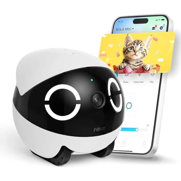 Enabot Smart Home Kamera Rola Mini - Mobiler Heimtierroboter (Innenbereich) mit 2K Ultra-Clear Kamera und langer Akkulaufzeit – Bild 1