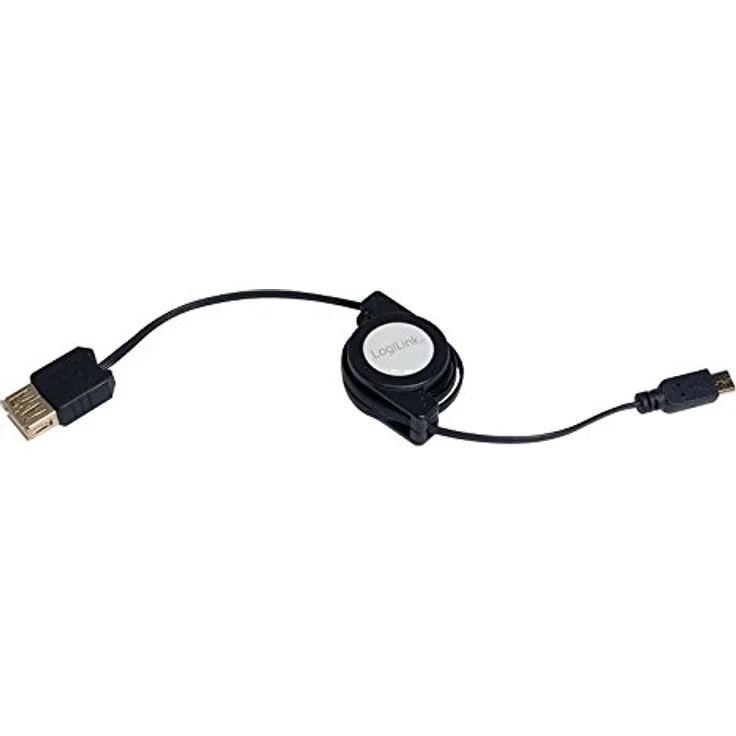 LogiLink Ausziehbares (einrollbares) USB 2.0 OTG (On-The-Go) Adapter für schnelle Datenübertragung zum und vom Smartphone, 75cm – Bild 5