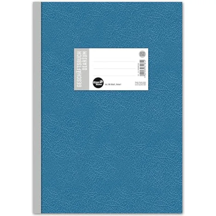 Ursus Ludwig Bähr Notizbuch A4, Geschäftsbuch mit 70g/qm Hartpappe, 96 Blatt liniert
