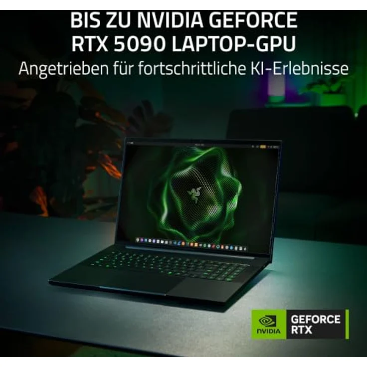 Razer Blade 18, 18" Dual UHD+ 240Hz FHD+ 440Hz Display, Intel Core Ultra 9 290HX Plus, 32GB RAM, 2TB SSD, NVIDIA GeForce RTX 5090, schwarz, Windows 11 – Bild 2