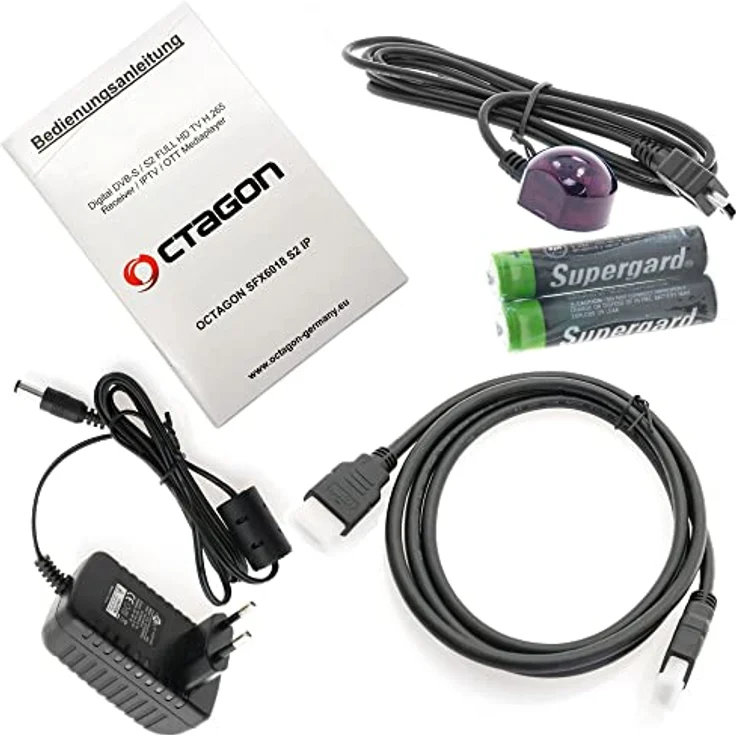 OCTAGON SFX6018 S2+IP, H.265 HEVC DVB-S2 HD Linux Receiver mit 300 Mbits WLAN, Multiroom Unterstützung und IR-Sensor – Bild 7