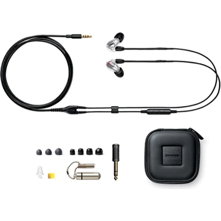 Shure SE846 Kabelgebundene Sound Isolating Ohrhörer, hochauflösender Klang, Vier Treiber, anpassbare Frequenzgang, sicherer In-Ear, abnehmbares Kabel, kompatibel mit Apple-und Android-Geräten - Klar – Bild 2