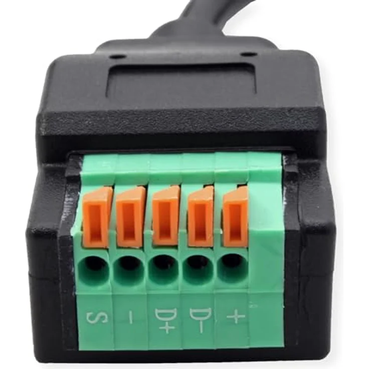 ROLINE Kabeladapter USB-Typ-C zu 5-Pin-Klemmleiste mit Drucktasten, 15 cm, für werkzeugfreien Anschluss – Bild 3