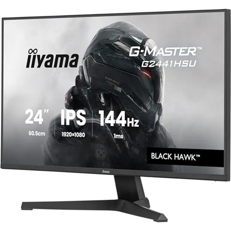 iiyama G-Master Black Hawk G2441HSU-B1, 23,8" Full-HD Gaming Monitor mit 144Hz, 1ms Reaktionszeit, FreeSync, schwarz – Bild 3