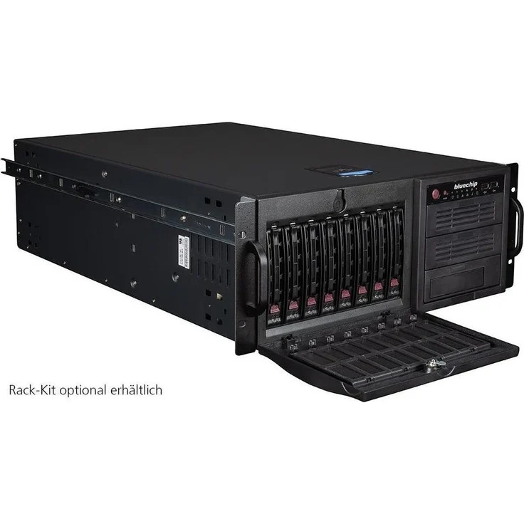 Bluechip SERVERline T30336a, Tower Server mit 32 GB RAM, Intel Xeon Prozessor, 8 Einschübe, optionales redundantes Netzteil, anpassbar