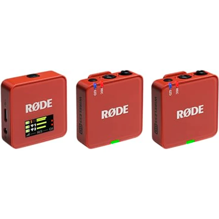 RØDE Wireless GO III, professionelles drahtloses Mikrofonsystem mit 200 m Reichweite, dunkelrot – Bild 1
