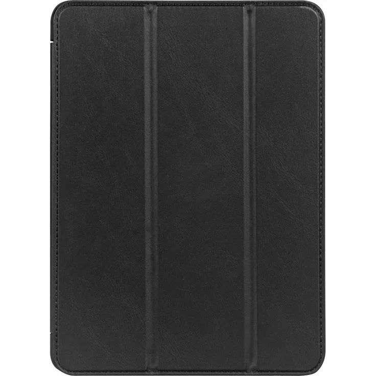 DECODED Textured Silicone Slim Cover für iPad Air M2, 11 Zoll, mit Faltfunktion und Apple Pencil Aussparung, Schwarz