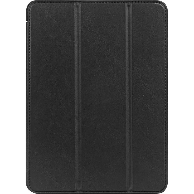 DECODED Textured Silicone Slim Cover für iPad Air M2, 11 Zoll, mit Faltfunktion und Apple Pencil Aussparung, Schwarz