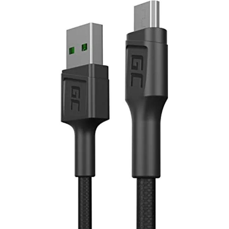 GC PowerStream | 30cm Micro USB Nylon Kabel Ladekabel Schnellladekabel High Speed Data&Sync mit Quick Charge 3.0 für Samsung, Xiaomi, Huawei, Nexus, LG, Motorola, Android Smartphones und weitere