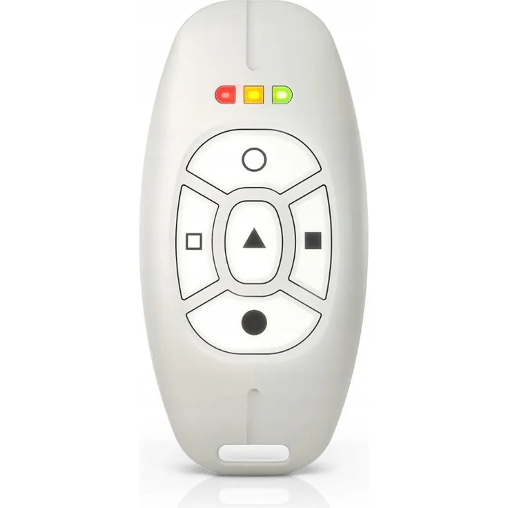 Satel APT-200, bidirektionaler Funkhandsender für Alarm- und Gebäudeautomation, RF Wireless, 5 beleuchtete Tasten, Weiß