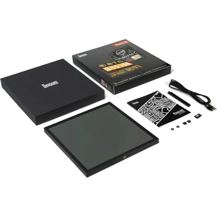 Divoom Pixoo 64, Digitaler Bilderrahmen mit 10.3" WiFi-Pixelart-Display, 64 x 64 Pixel, Schwarz – Bild 8