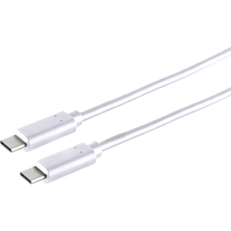 Kabelbude.eu USB Kabel 3.2 Typ C auf Typ C Stecker, Gen 2x2, 20 Gbit/s, 1m, weiß