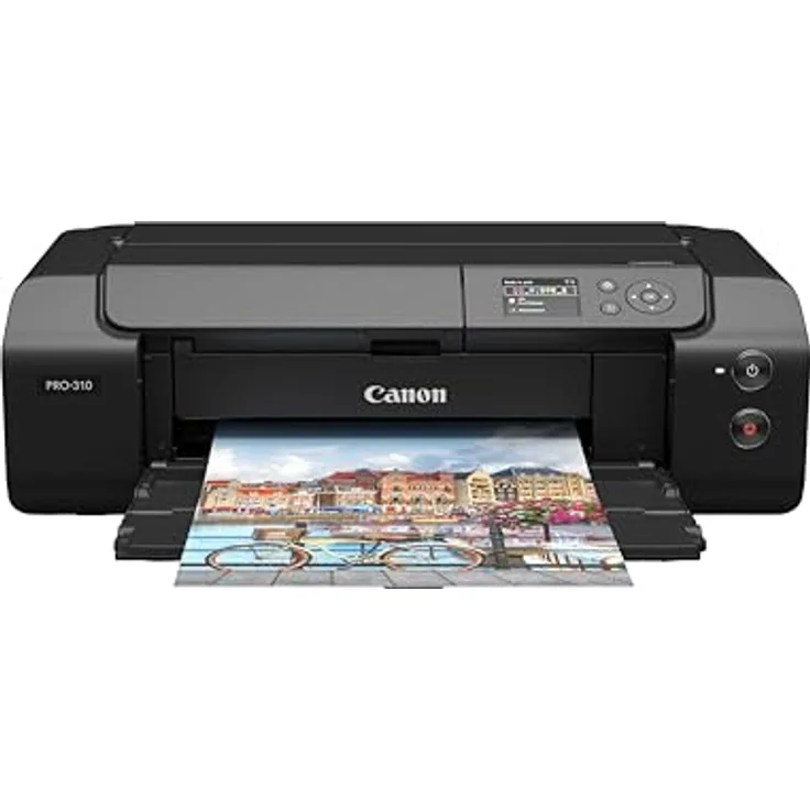 Canon imagePROGRAF PRO-310 A3+ Drucker, Fotodrucker mit 4800 x 2400 DPI, WLAN, LAN, 10 separaten Tintentanks, schwarz