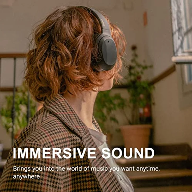 Edifier W820NB Plus, ANC (schwarz), Kabellose Kopfhörer mit 49 Stunden Akkulaufzeit – Bild 2