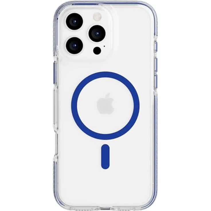 tech21 EvoCrystal für iPhone 16 Pro Max kompatibel mit MagSafe - Aufprallschutz Hülle 15x nach Militärstandard getestet - in Blau - Preisvergleich