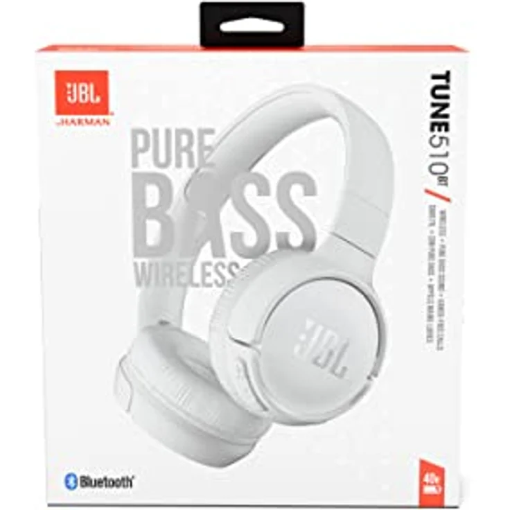 JBL Tune 510BT, Bluetooth Kopfhörer mit Pure Bass-Sound, faltbar, 40h Akkulaufzeit, weiß – Bild 9