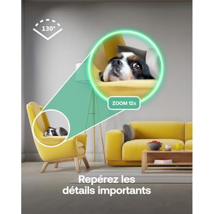 Arlo Essential 3 Überwachungskamera Innen, 2K HDR Video, Auto-Privatsphäre-Objektivabdeckung, Nachtsicht, intelligente Sirene, 2-Wege-Audio & WLAN – Bild 2
