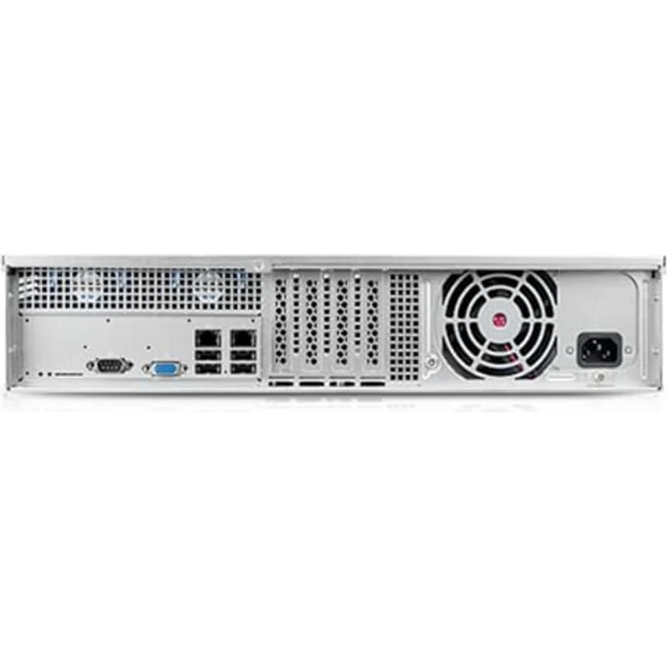 Chenbro RM24200-L uATX PC-Gehäuse in Schwarz/Silber, 2 Höheneinheiten – Bild 4