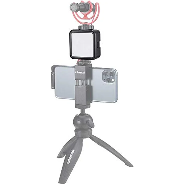 Ulanzi VL49 Mini LED Lampe für Smartphone und Kamera mit Einstellbarer Helligkeit 5500K CR95+ und 2000mAh Akku – Bild 2