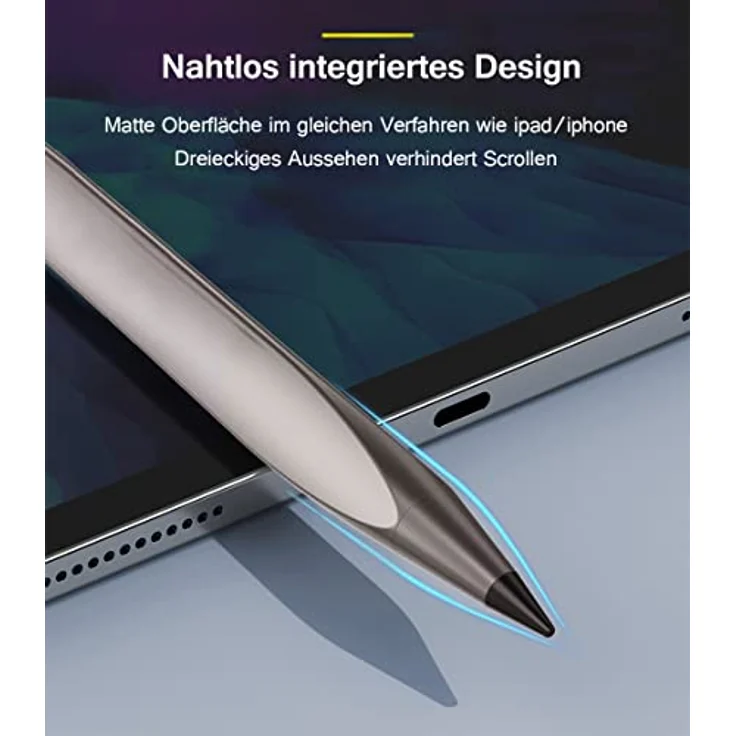 DOGAIN Stylus Pen für Pad mit Palm Rejection, Active Pencil, Kompatibel mit iPad 6./7./8./9. Gen, iPad Pro 11"/12.9", iPad Air 3-4, iPad Mini 5-6, mattes Finish, Energiesparmodus – Bild 2