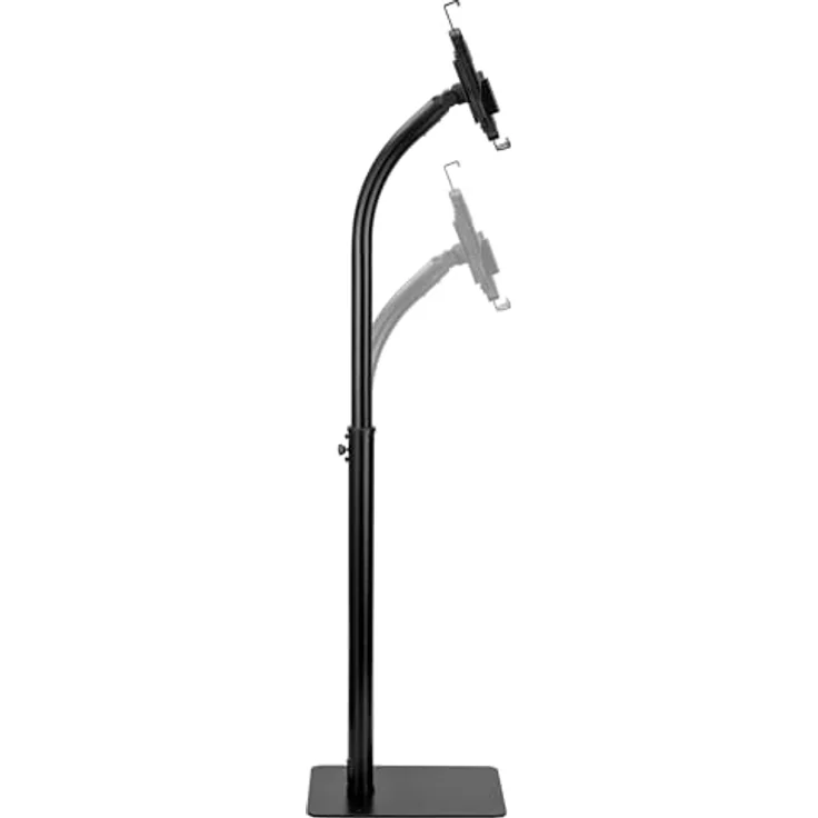 my wall HT39L Universal Tabletständer mit Diebstahlschutz, Tablet Bodenständer, iPad Stand, Tablet Halterung, Infopoint für Messestand und Wartebereich, höhenverstellbar, belastbar bis 1kg – Bild 4